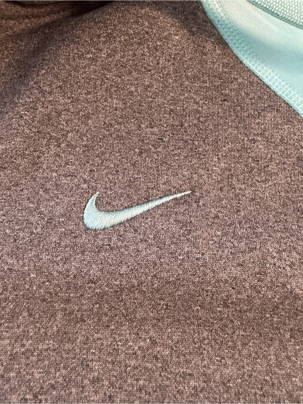 Nike Therma-Fit Hoodie - Gray & Light Teal